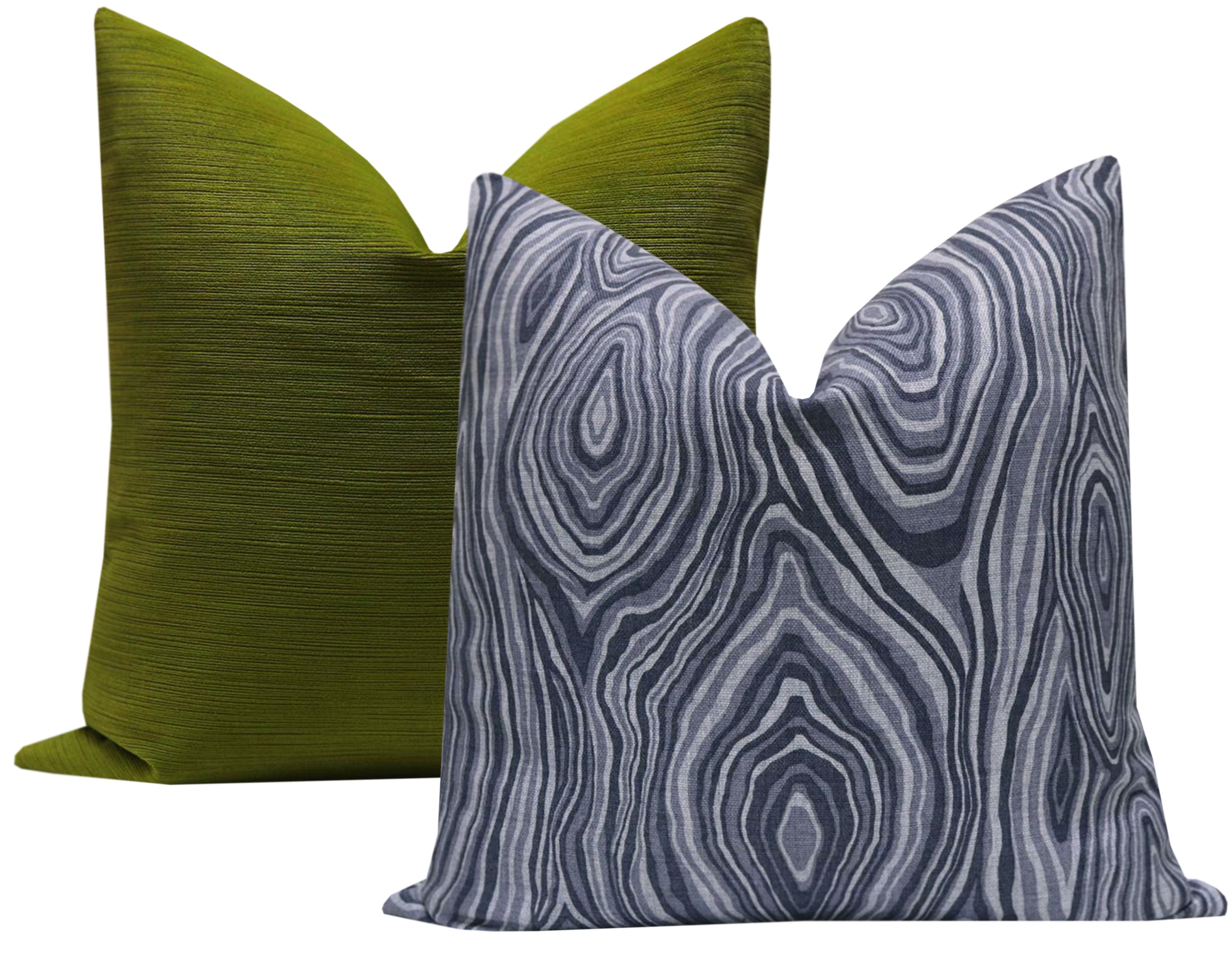 AGATE LINEN PRINT // PRUSSIAN BLUE - 14" X 36" - Image 3