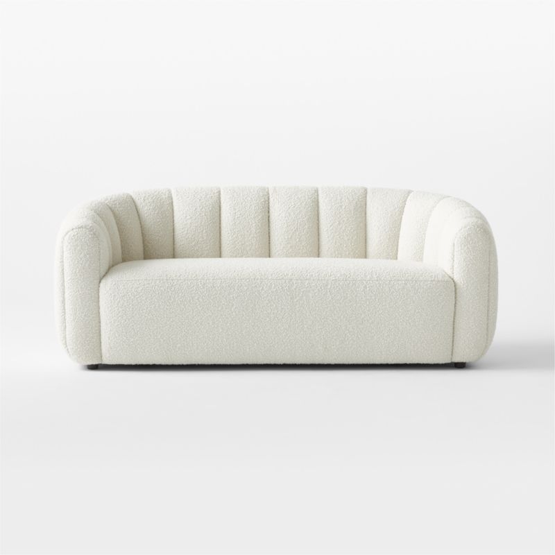 Fitz 72.5" Loveseat Bloce Cream - Image 1