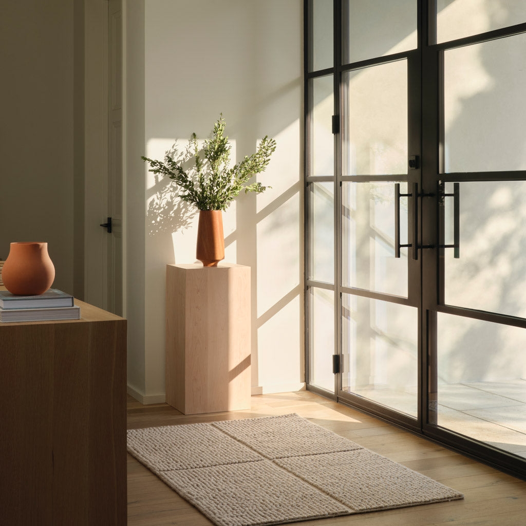 The Citizenry Samir Handwoven Accent Rug | 2' x 3' | Ecru - Image 9