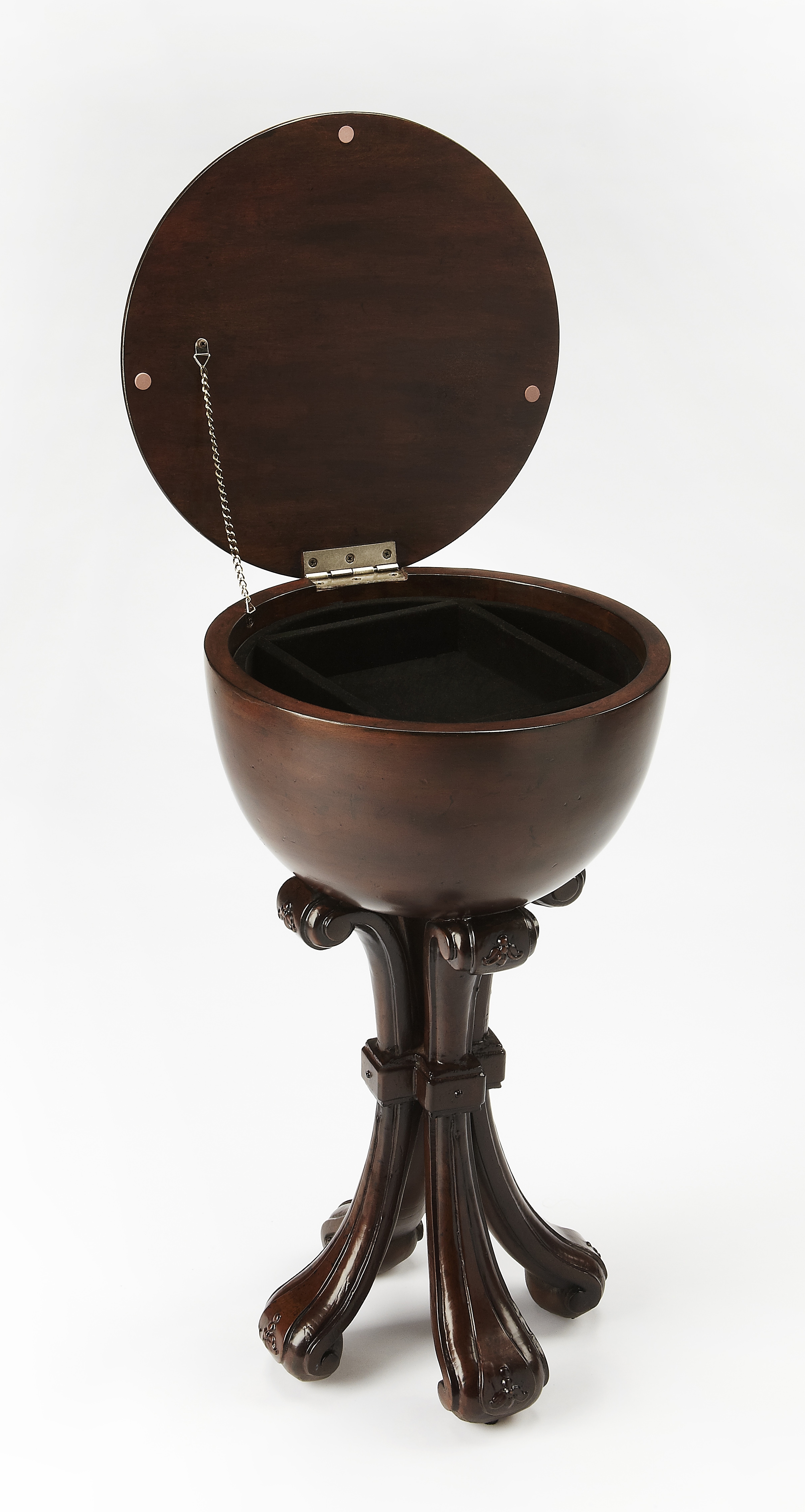 Castle Vintage Wood Jewelry Case - Image 1