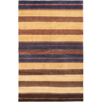 One-of-a-Kind Hamburg Hand-Knotted Brown/Beige 5'3" x 8'3" Wool Area Rug - Image 0