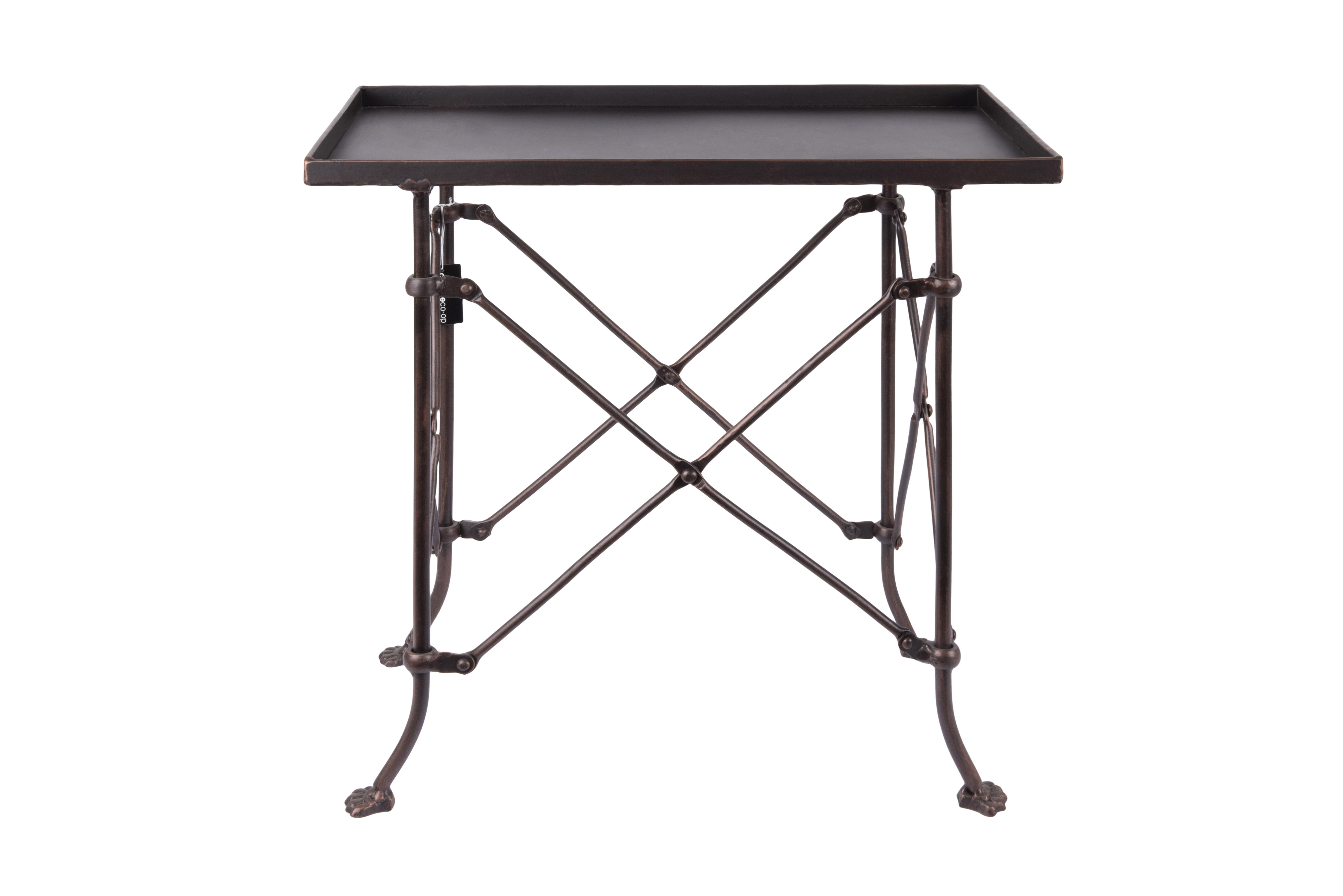 20" Metal Rectangle Accent Table - Image 0