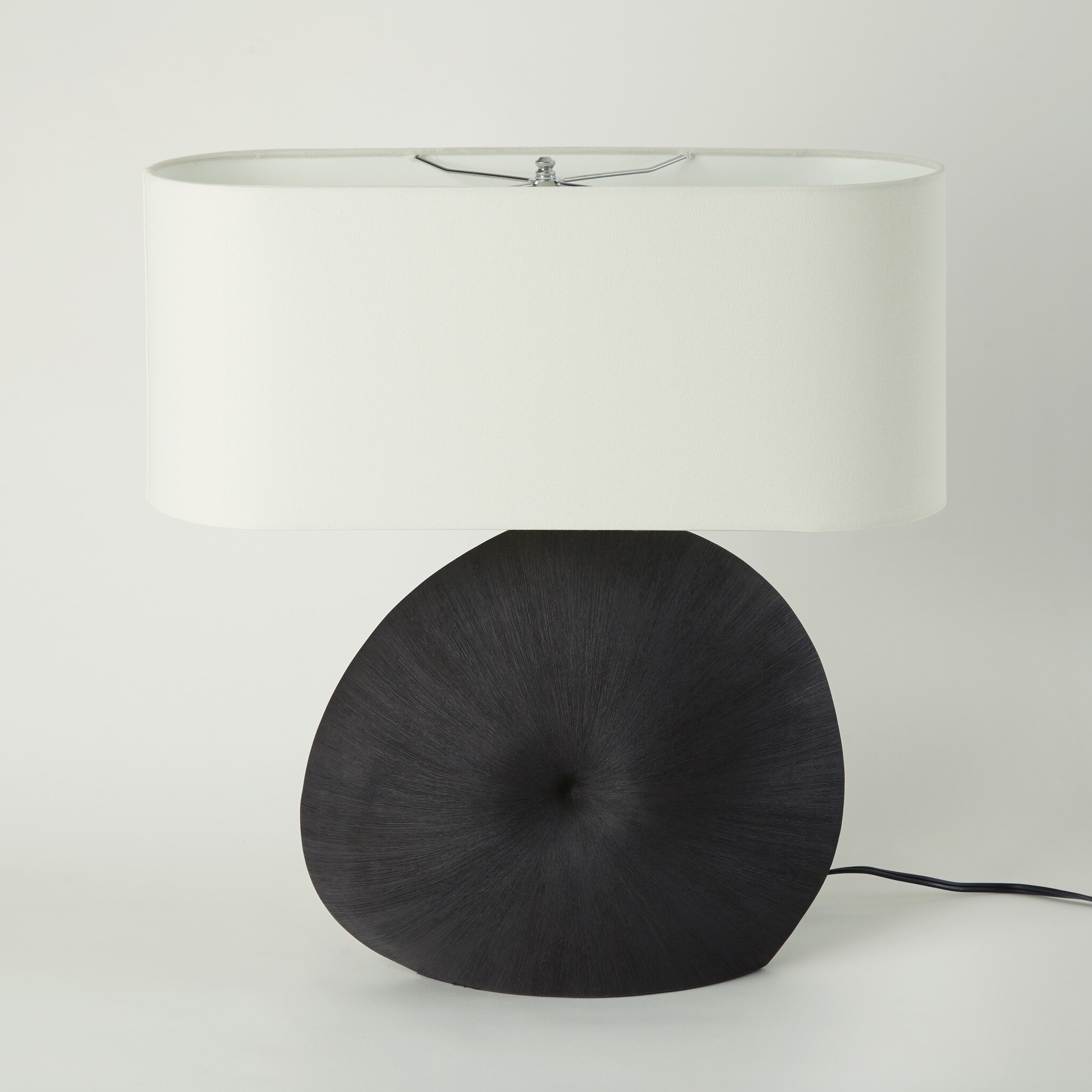 Busaba Table Lamp - Textured Matte Black Porcelain Ceramic - Image 12