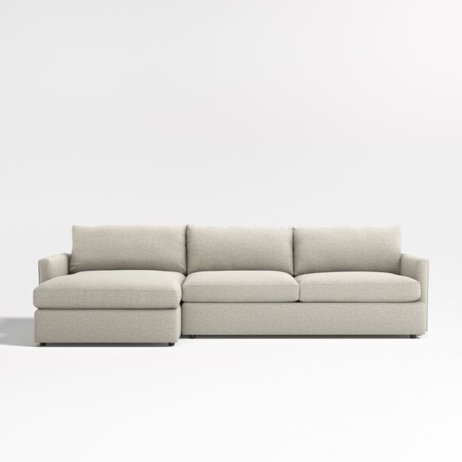 Lounge Deep 2-Piece Sectional Sofa with Storage Chaise Lounge - Image 0