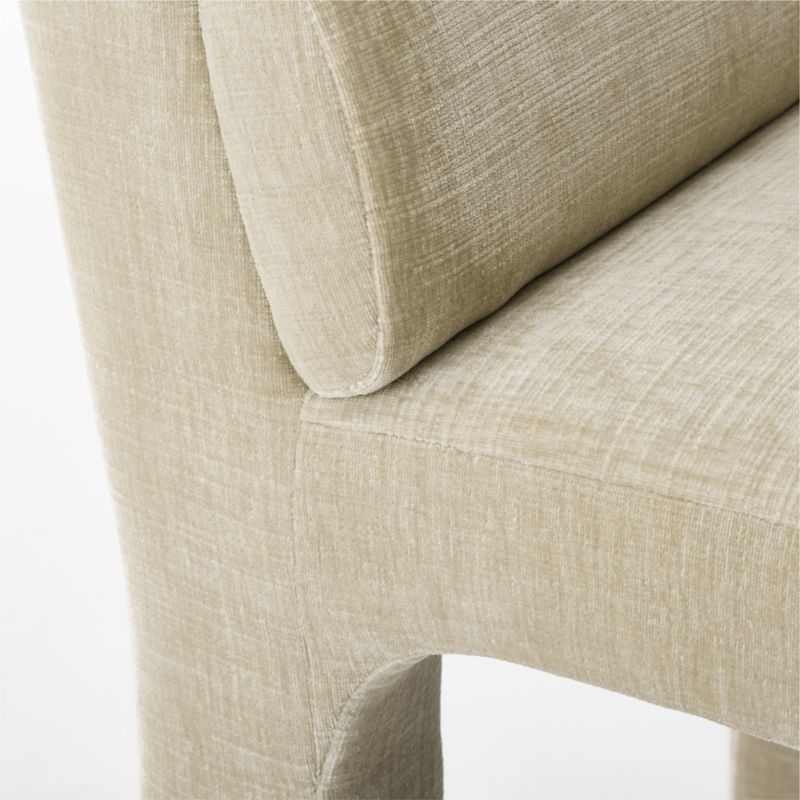 Castell Cream Channel Tufted Performance Fabric Dining Chair Set of 4 - Image 6