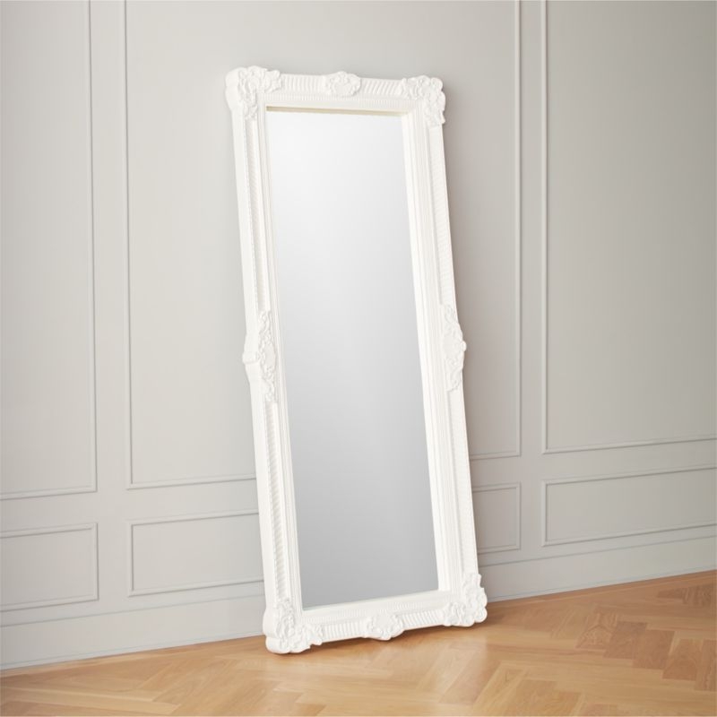 Wessex Carved Floor Mirror - Image 1