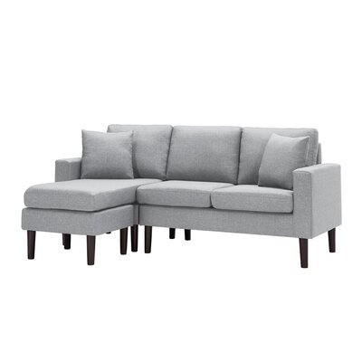 Tickenham 77.16" Wide Square Arm Sofa Chaise - Image 0