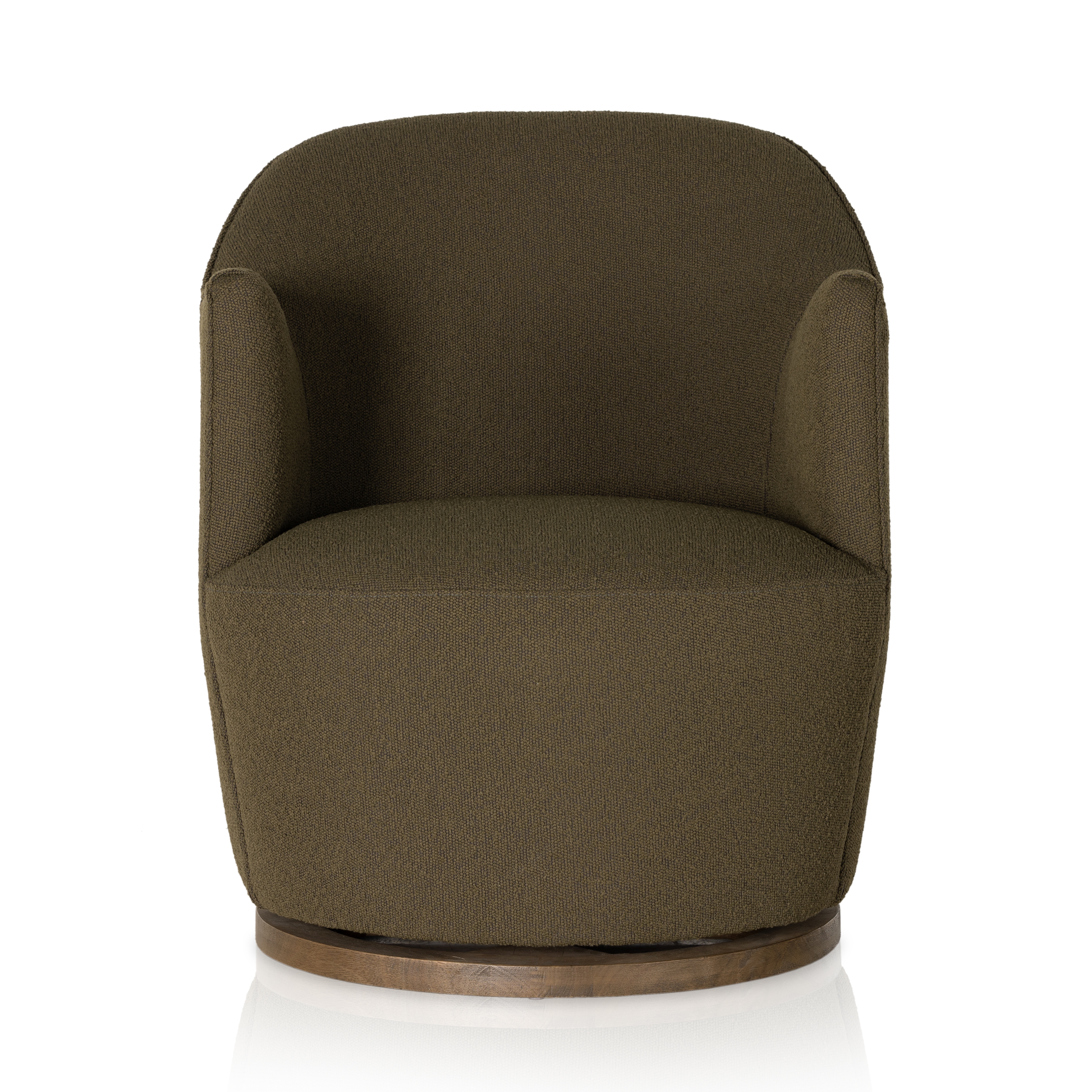 Aurora Swivel Chair - FIQA Boucle Olive - Image 4