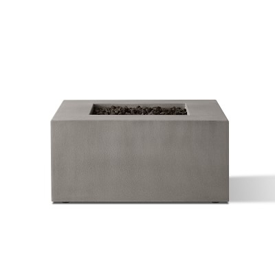 Havana Casual Square Fire Table, Natural Gas, Carbon - Image 1