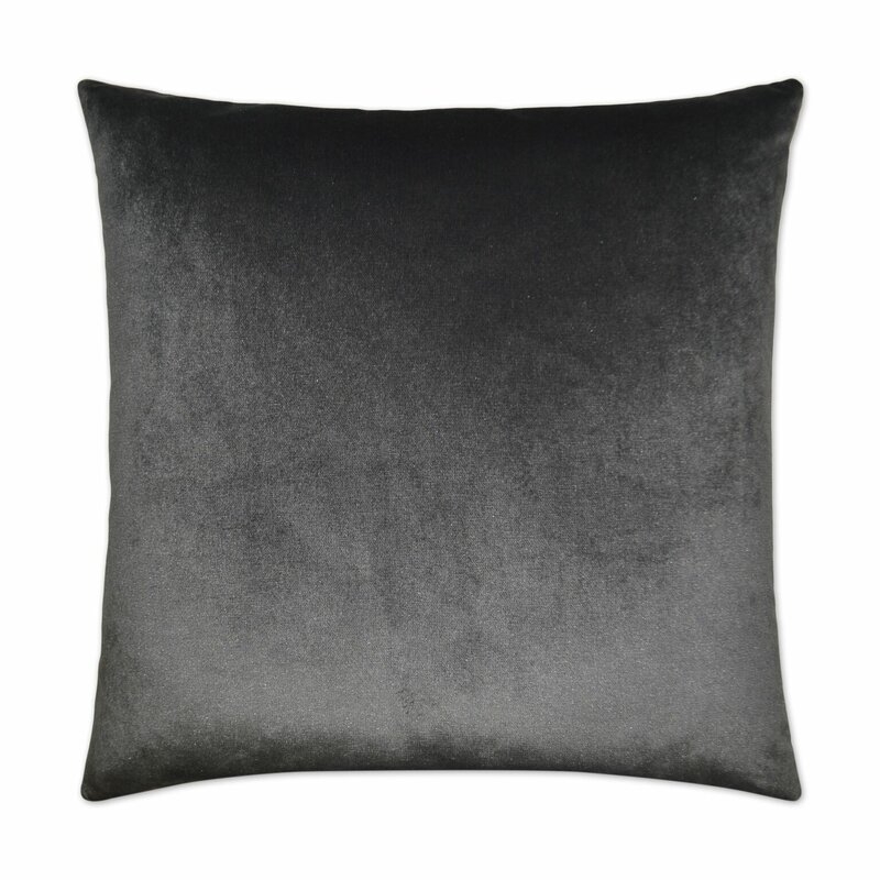 D.V. Kap Belvedere Throw Pillow Color: Charcoal - Image 0