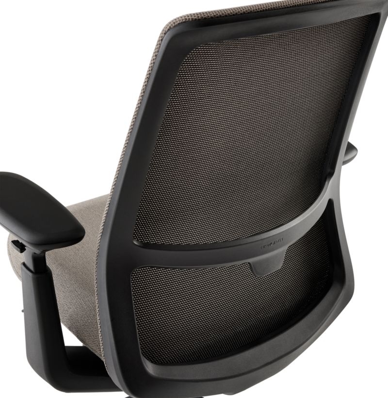 Haworth Soji Upholstered Clay and Mesh Office Chair - Image 3