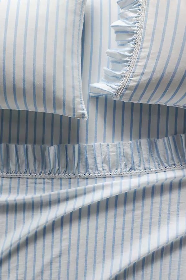Organic Cotton Spa Sateen Ruffled Sheet Set - Image 0