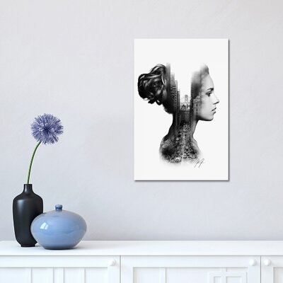 Profile Double Exposure I by Kathrin Federer - Graphic Art Print - Image 0