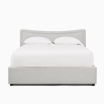 Myla Vertical Tufting, Low Profile Bed, Cal King, PCL, Dove, No-Show Leg - Image 2