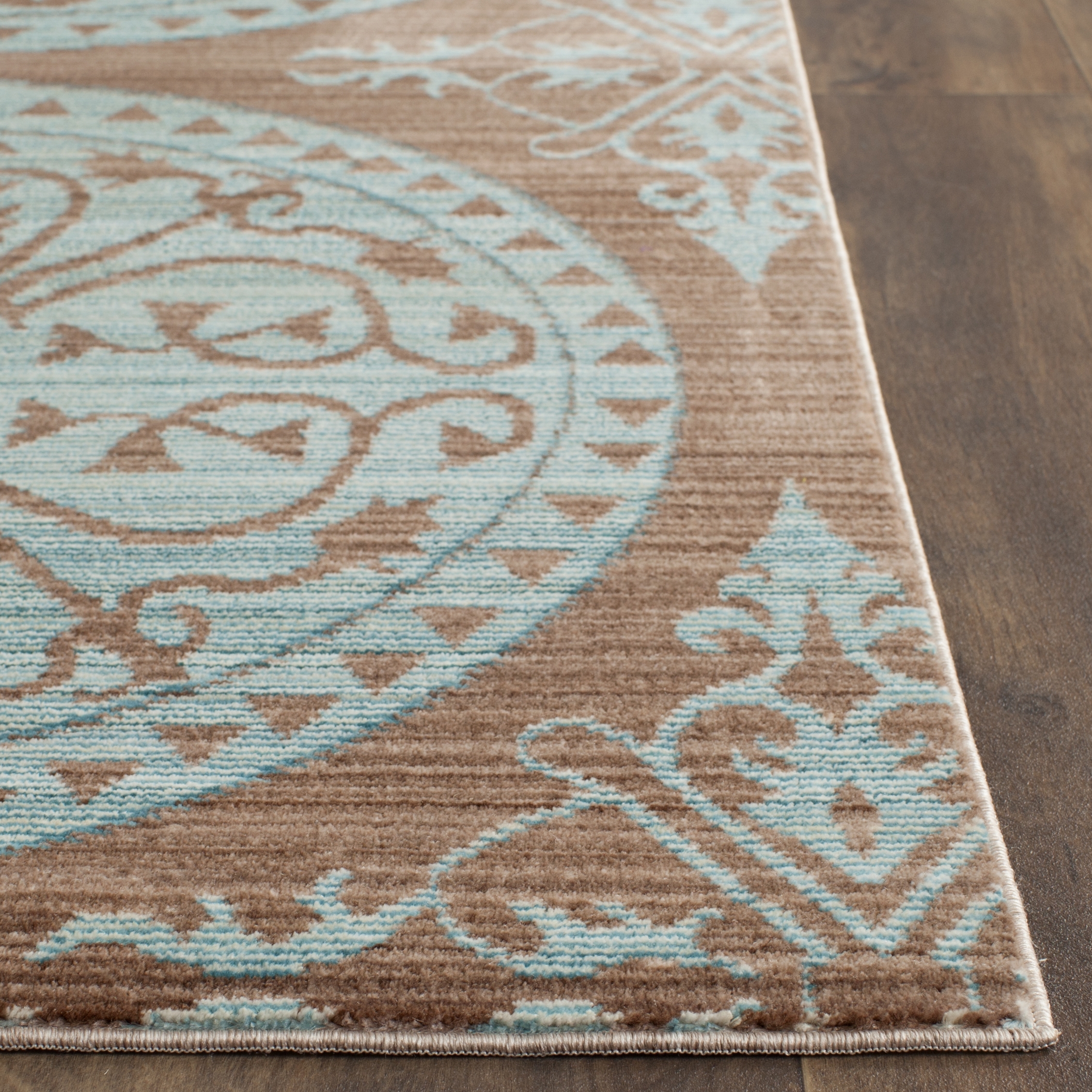 Arlo Home Woven Area Rug, VAL214H, Brown/Alpine,  9' X 12' - Image 2