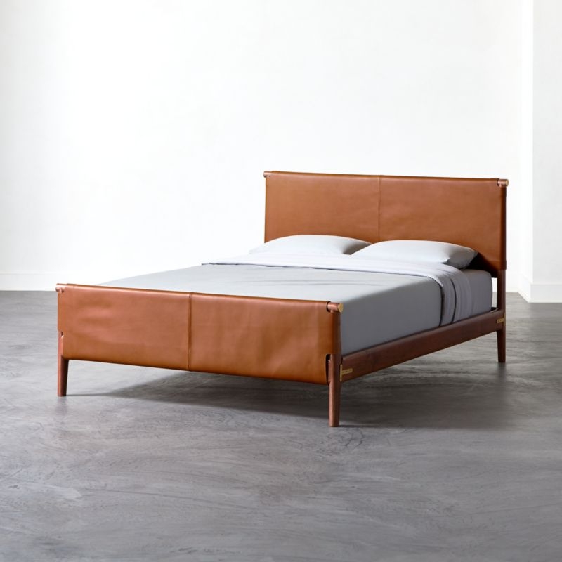 Curator King Leather Bed - Backorder: FEB - Image 1