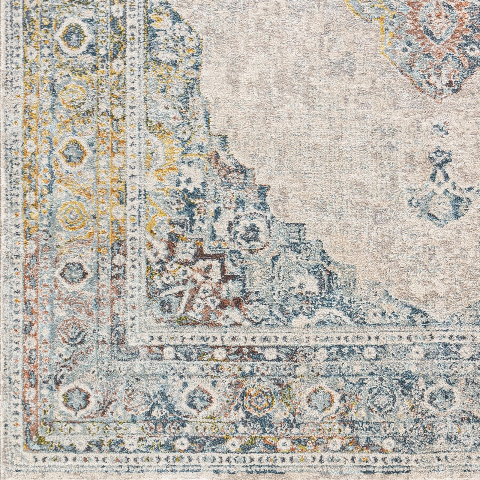Mediterranean Beige Indoor 8'8" x 12' Machine Woven Rug - Image 5