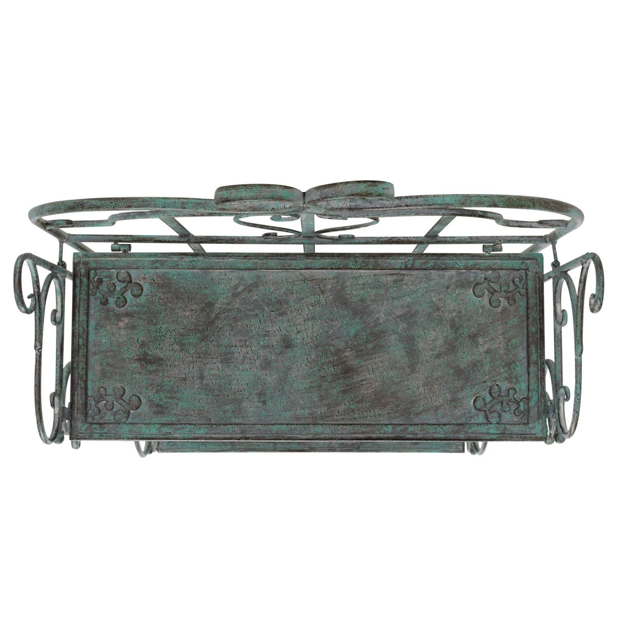 Tyrique 4 Tier Shelf Unit - Antique Dark Green - Safavieh - Image 6