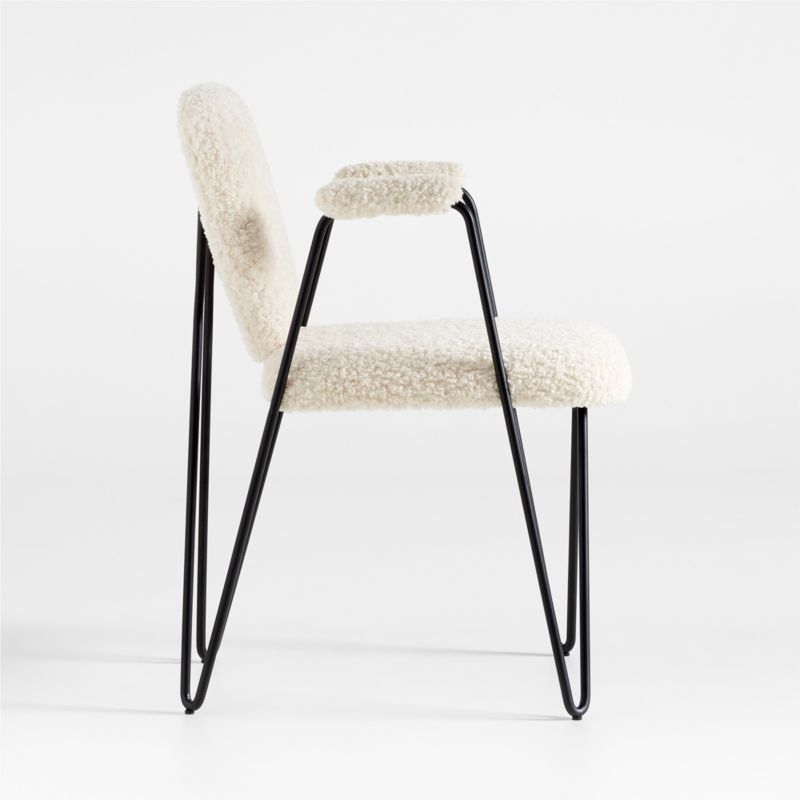 Apres Shearling Dining Armchair - Image 7