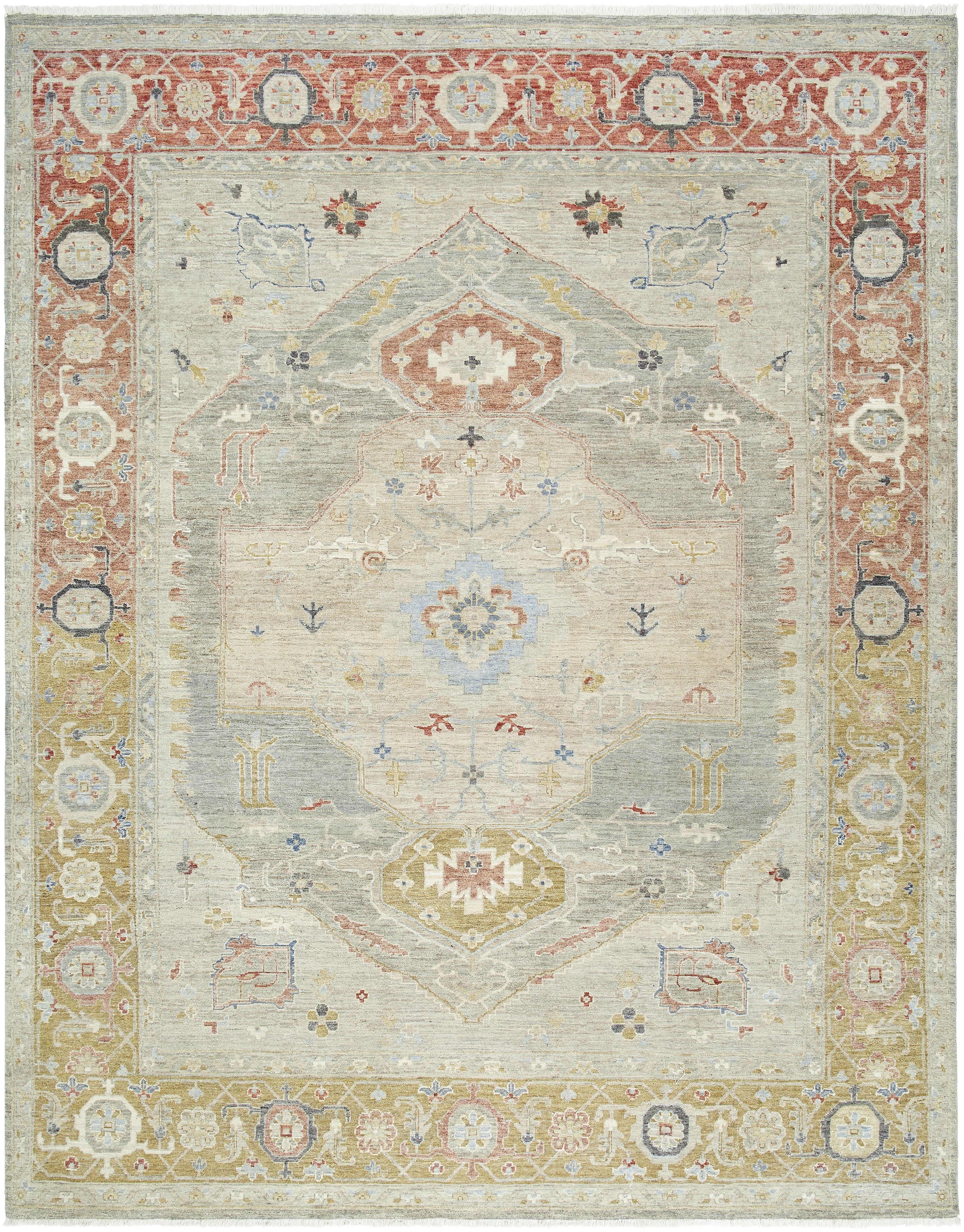 Anatolia Beige Indoor 8' x 10' Handmade Rug - Image 0