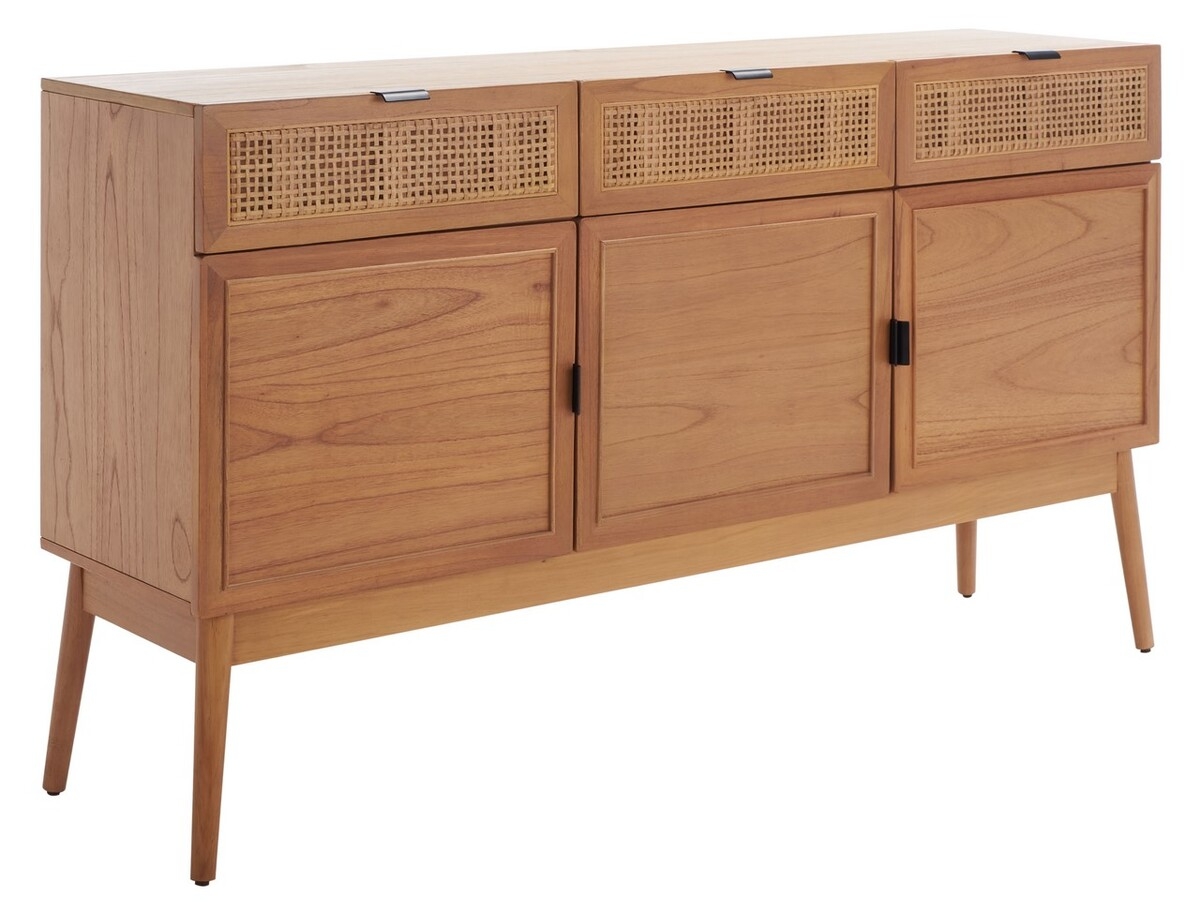 Suri 3 Drawer 3 Door Sideboard  - Natural - Safavieh - Image 2