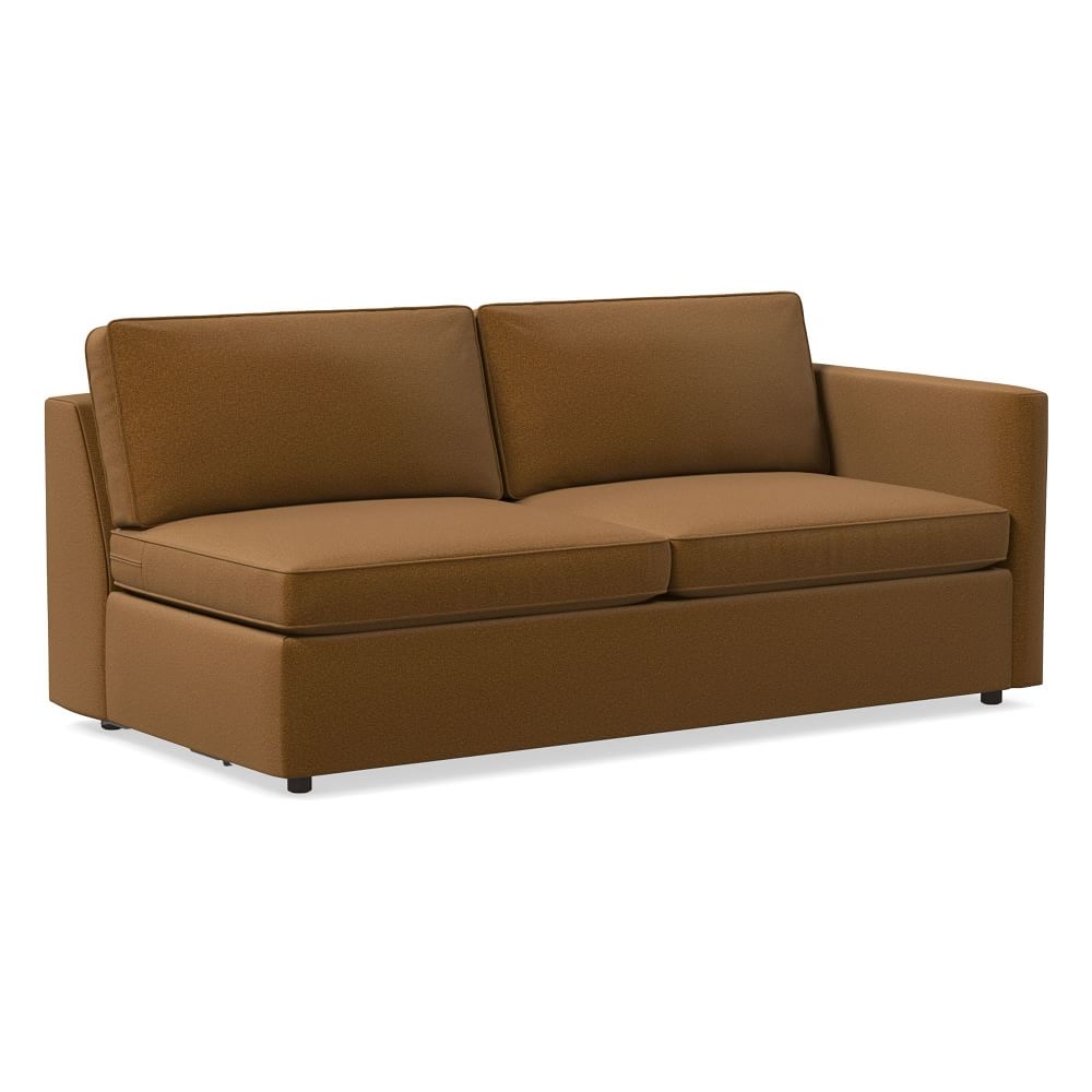 Harris RA Sleeper Sofa, Poly, Distressed Velvet, Golden Oak, Concealed Supports - Image 0