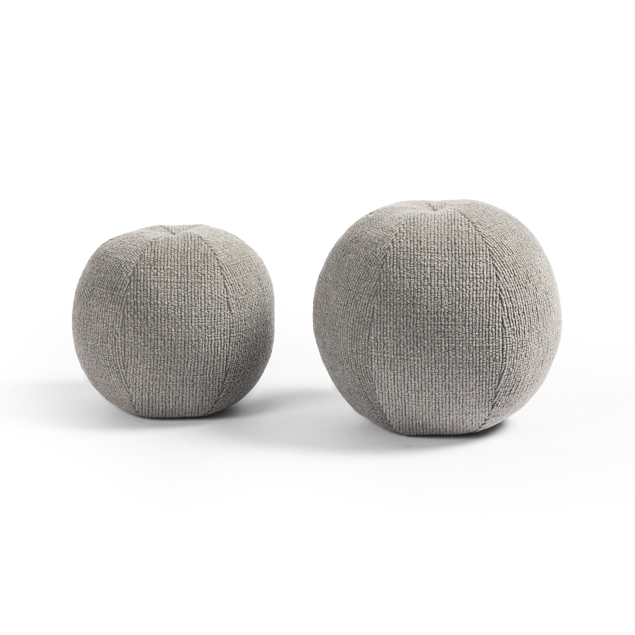 Balle Outdoor Pillow, Set Of 2 - Leto Grey - Image 0