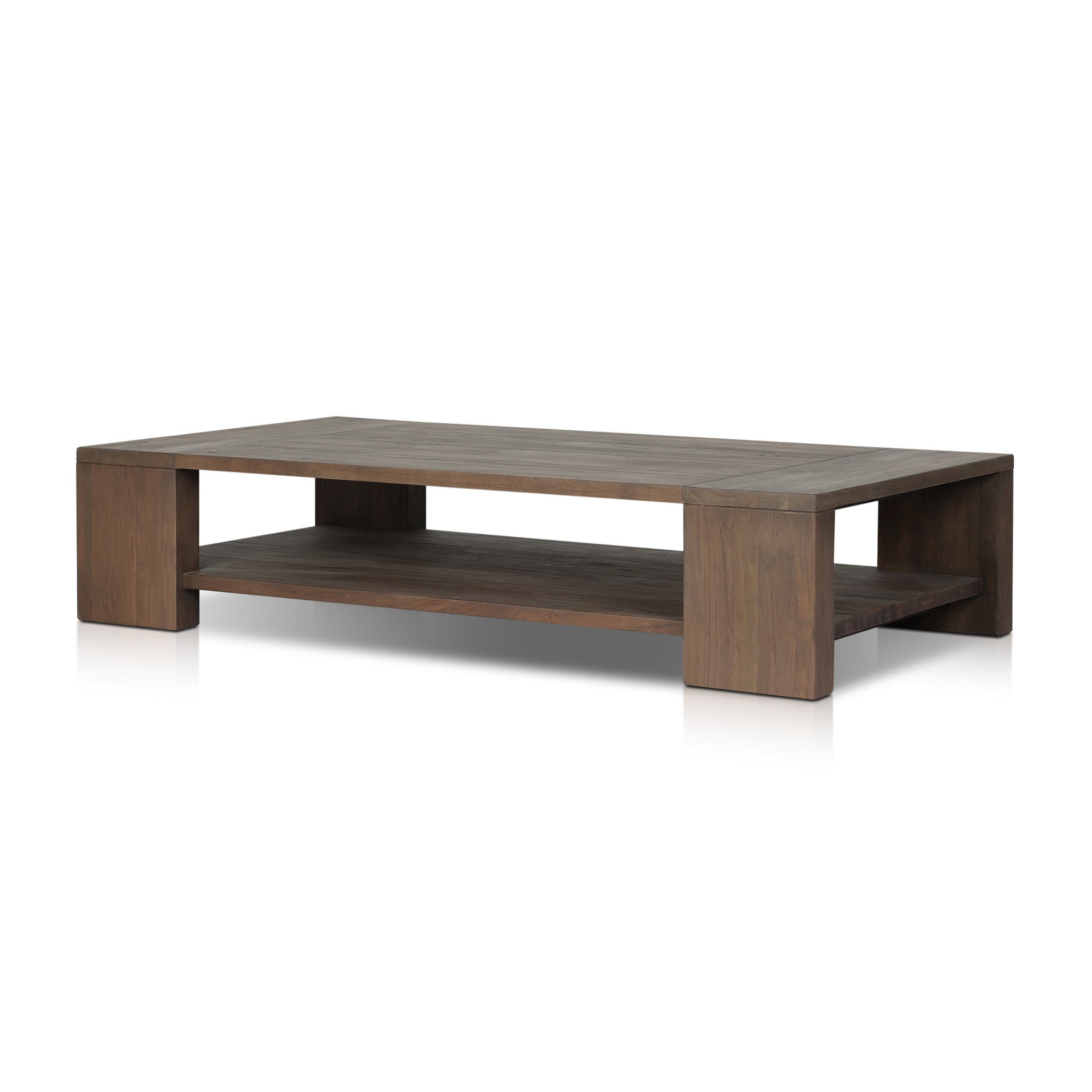 Roca Outdoor Coffee Table - Stained Heritage Brown-FSC - Image 1