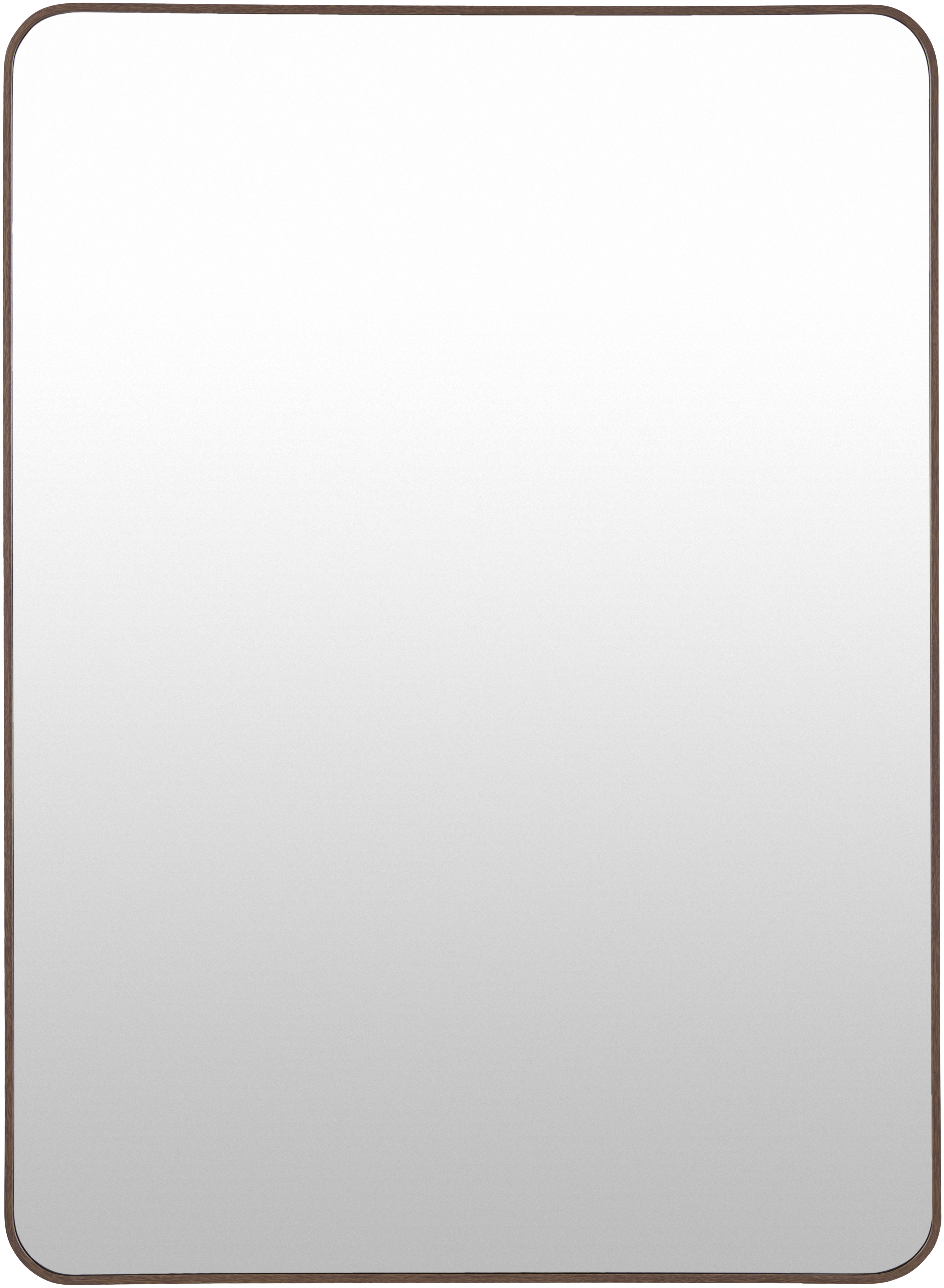 Aranya Dark Brown 41"H x 30"W x 1"D Accent Mirror - Image 0