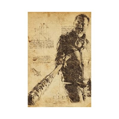 Negan Lucille Davinci by Durro Art - Gallery-Wrapped Canvas Giclée - Image 0