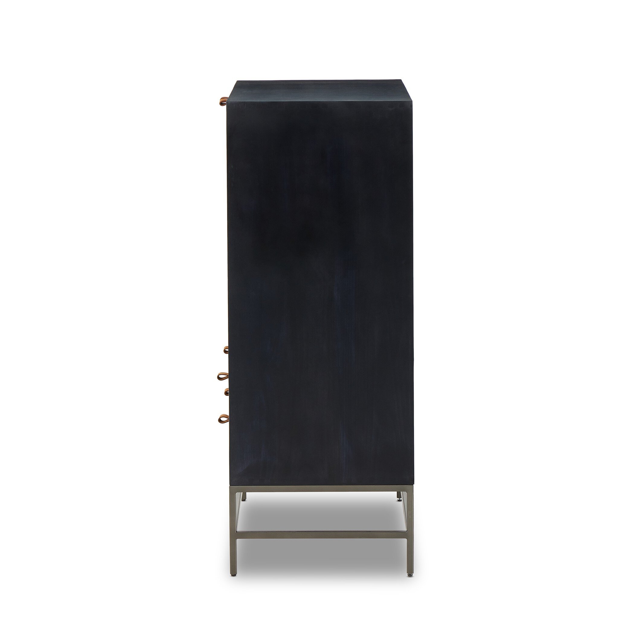 Trey Bar Cabinet - Black Wash Poplar - Image 5
