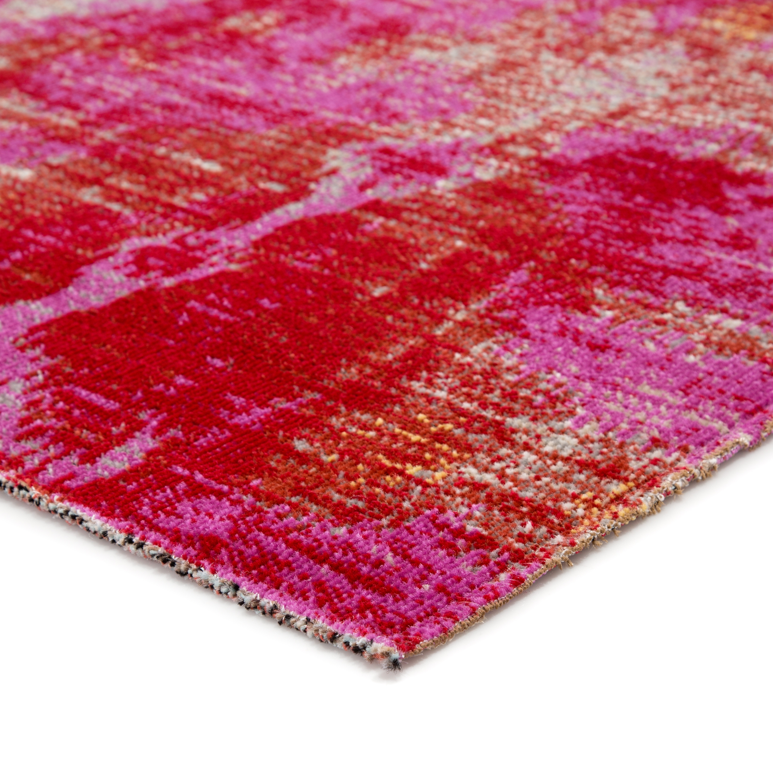 Zenith Indoor/ Outdoor Ikat Pink/ Orange Area Rug (2'X3') - Image 1