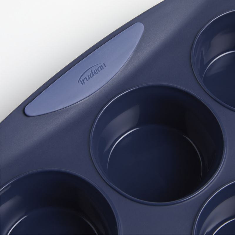 Crate & Barrel Trudeau 12-Cup Silicone Muffin Pan - Image 1