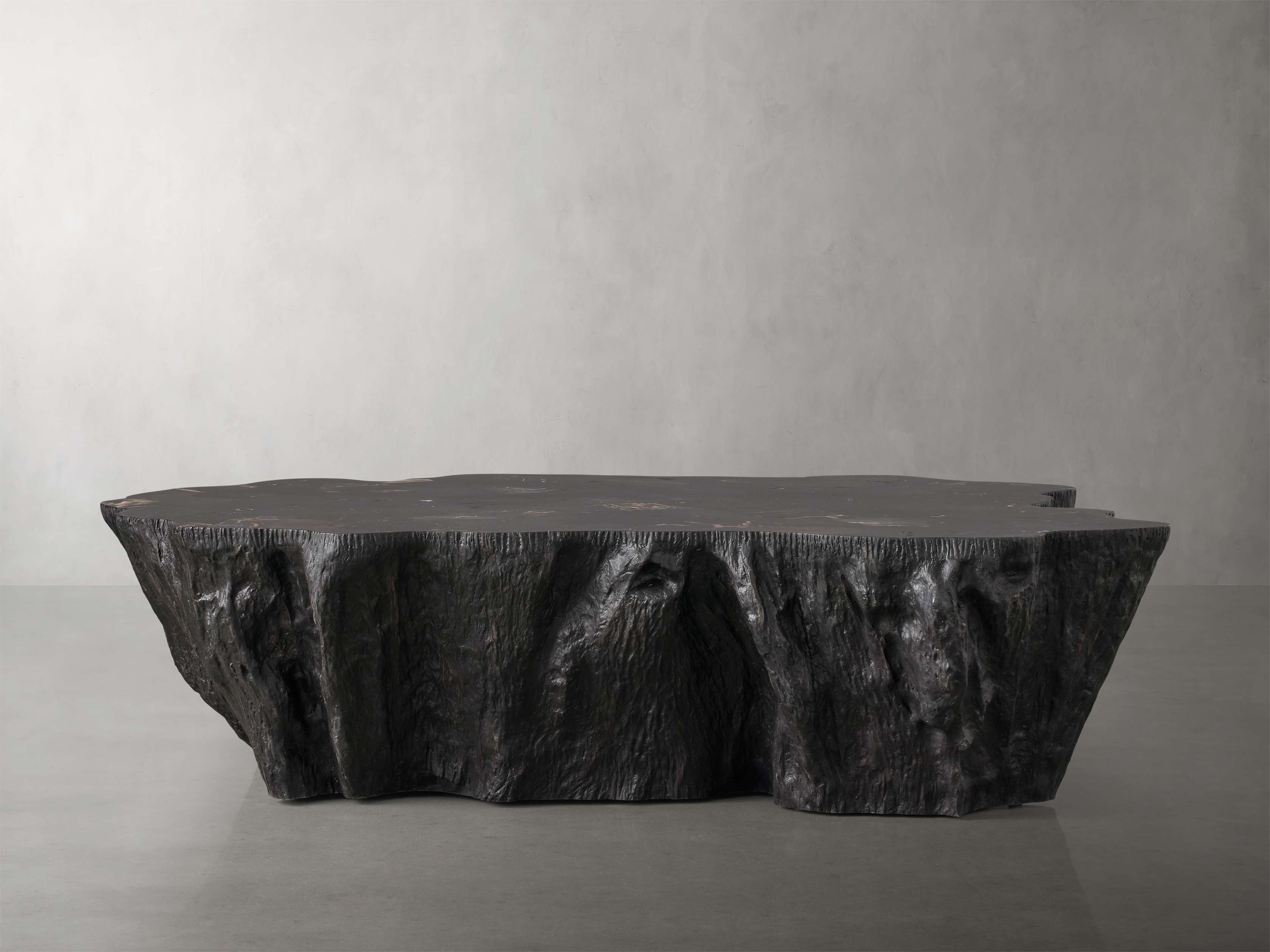 Clayhill Coffee Table in Wood 64" Black  Natural  - Image 0