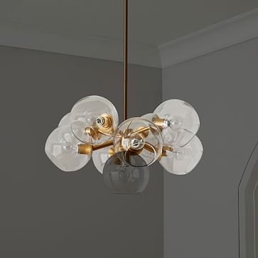 Staggered Glass Shade, 6" Open Side, Clear - Image 2