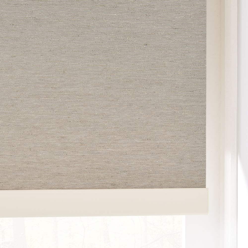 Woven Cordless Roller Shades, Soot, 48x66 - Image 0