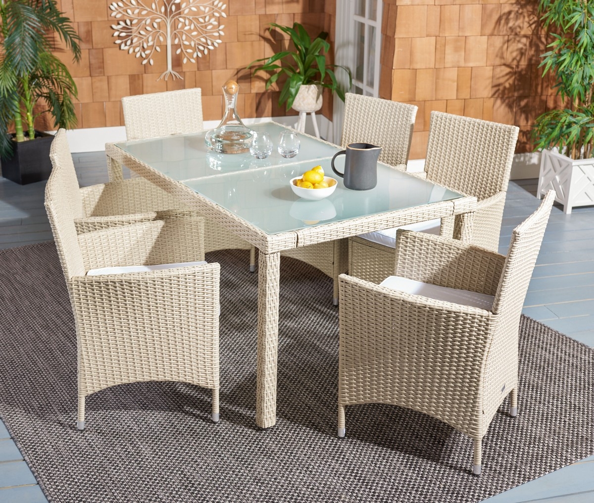 Jolin Dining Set - Beige/White - Safavieh - Image 1