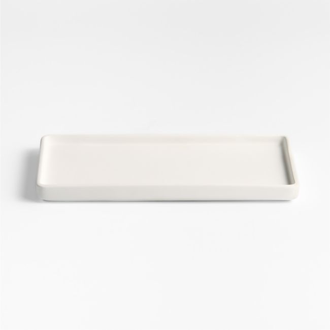 Varick White Silicone Coated Vanity Tray - Image 0