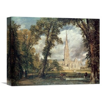 'Salisbury Cathedral' by John Constable Painting Print on Wrapped Canvas - Image 0