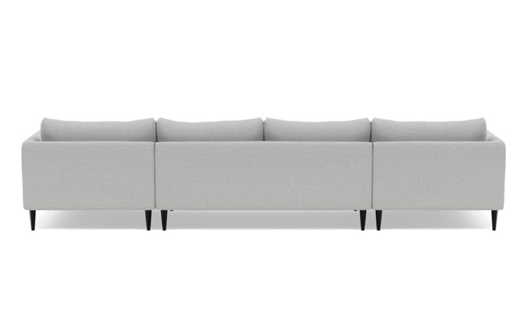 Owens U-Sectional with Grey Ecru Fabric and Unfinished GunMetal legs - Image 3
