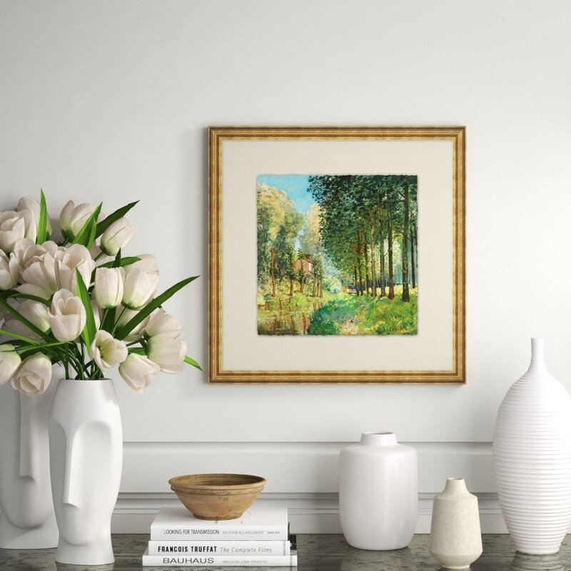 Wendover Art Group 'Countryside Impressions 3' - Picture Framed Painting on Glass - Image 0