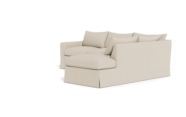 Sloan Slipcovered 3-Seat Right Bumper Sectional - Image 2