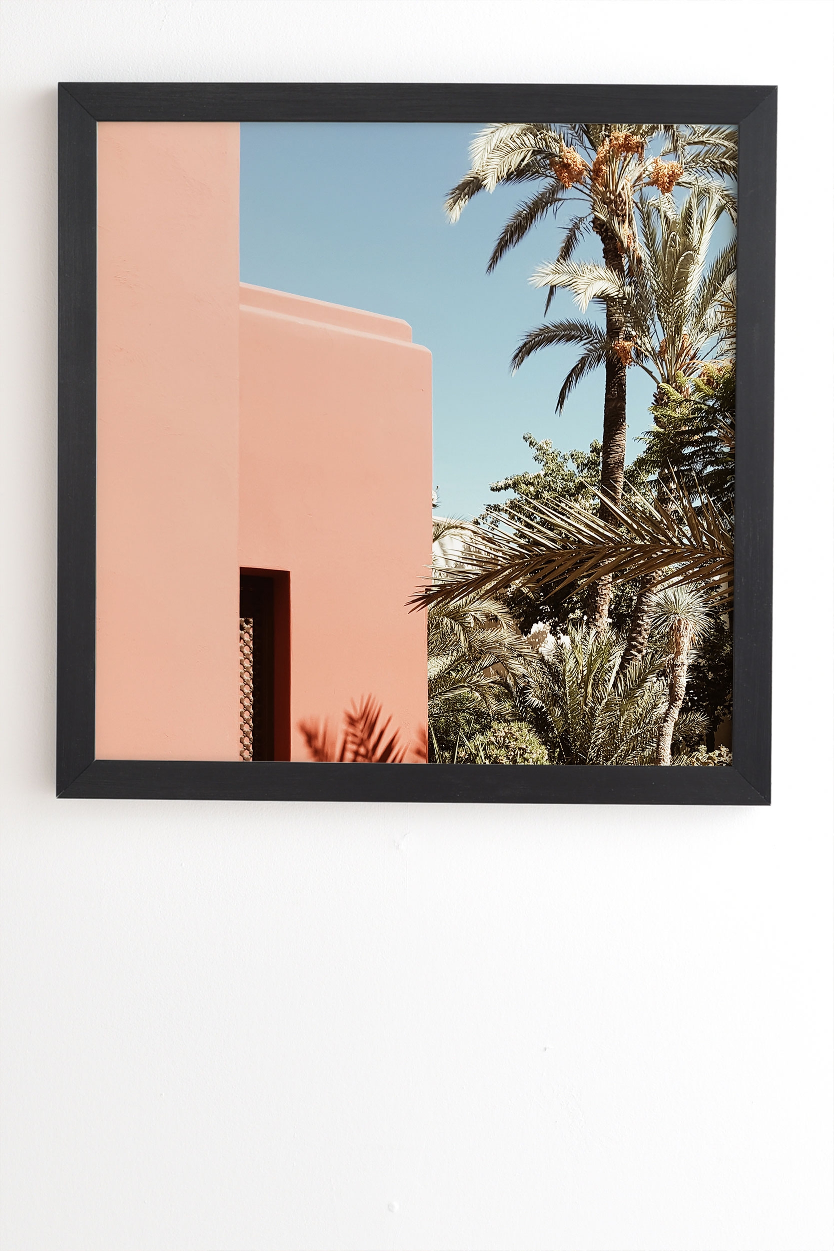 Hacienda by Gale Switzer - Framed Wall Art Basic Black 20" x 20" - Image 1