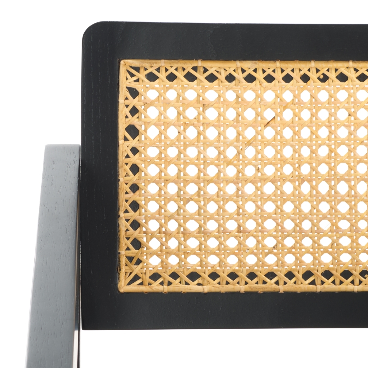 Tyrrell Rattan Dining Chair - Black / Natural - Image 3