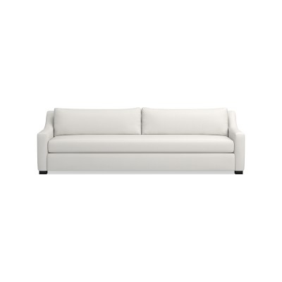 Ghent 84" Sofa, Standard Cushion, Performance Slub Weave, White - Image 2