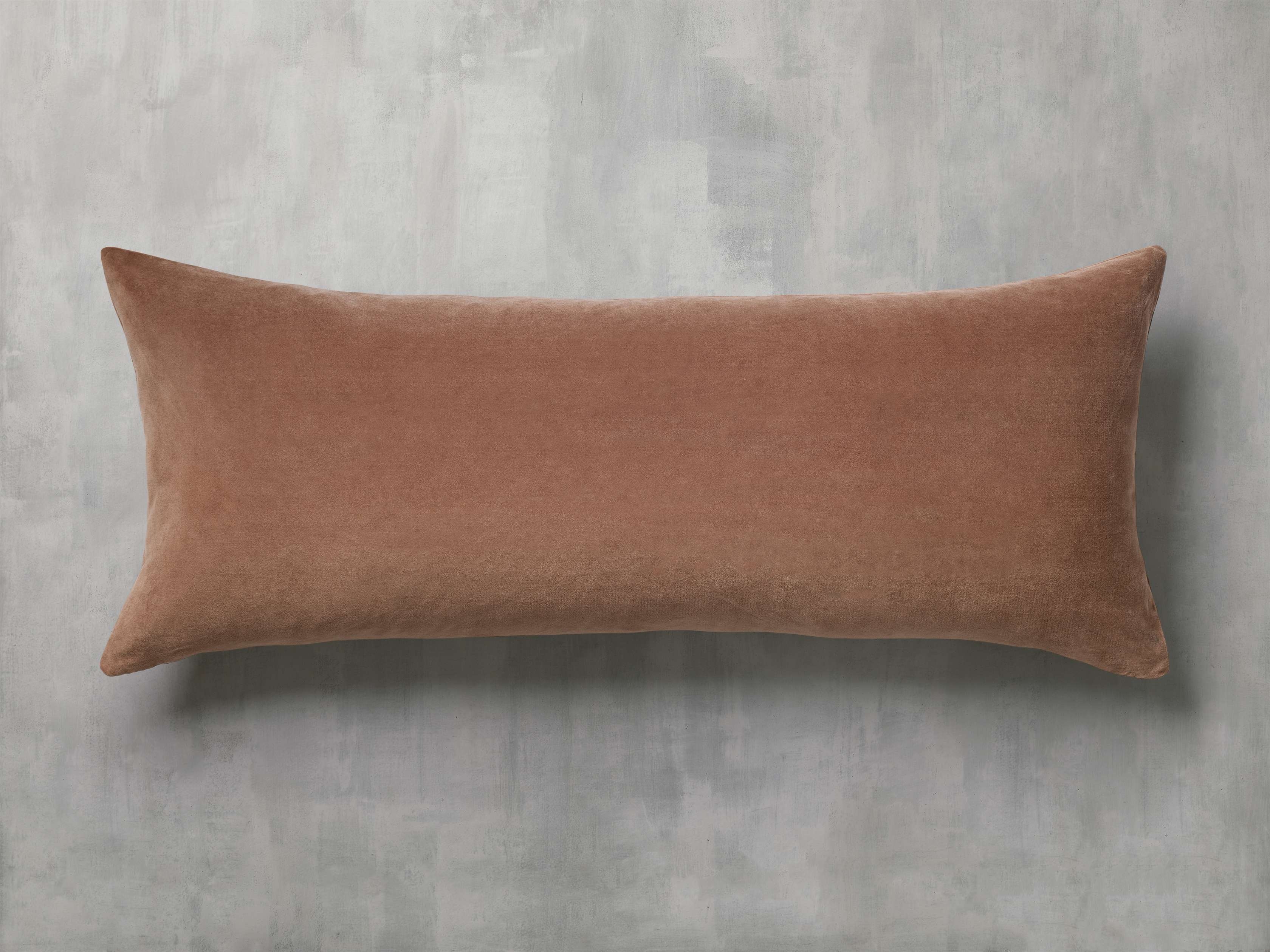 Velvet 16" X 38" Pillow Cover in Brown  Clay  - Image 0