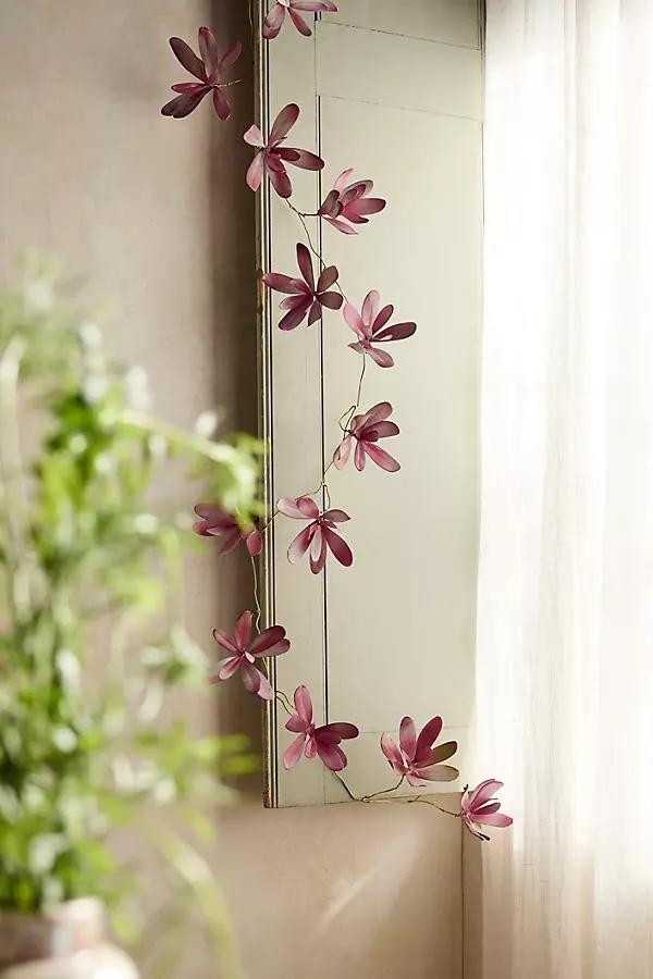 Magnolia Flower Iron Garland - Image 0