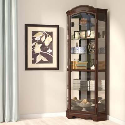 Ferron Lighted Corner Curio Cabinet - Image 0