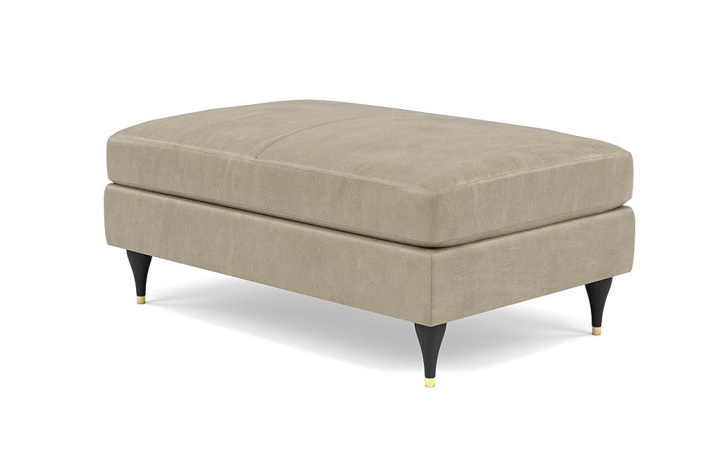 Sloan Leather Ottoman - Image 2
