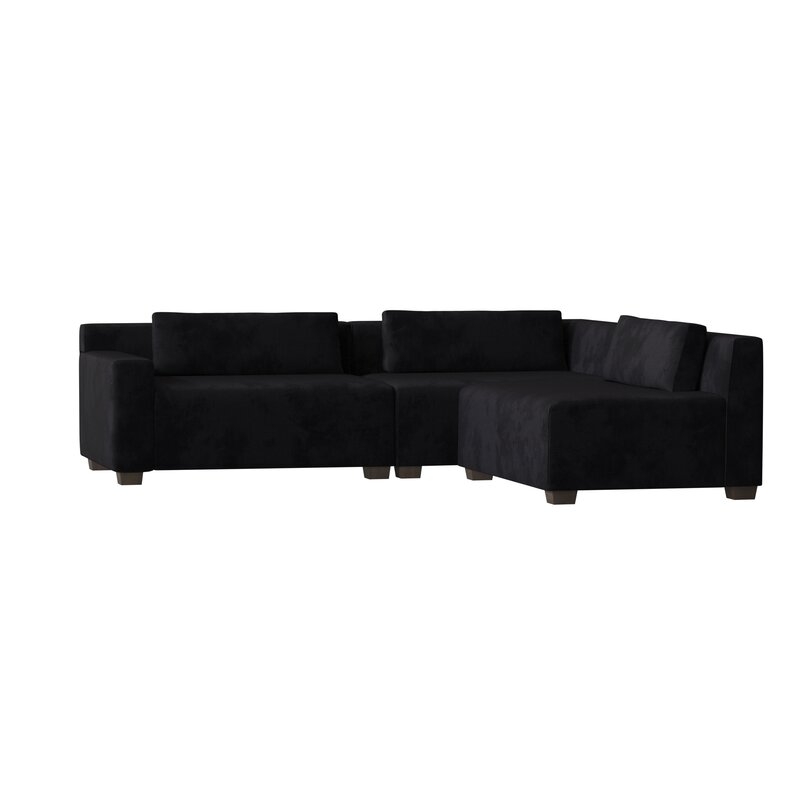 My Chic Nest Alisa 108"" Wide Right Hand Facing Sofa & Chaise with Ottoman - Image 0